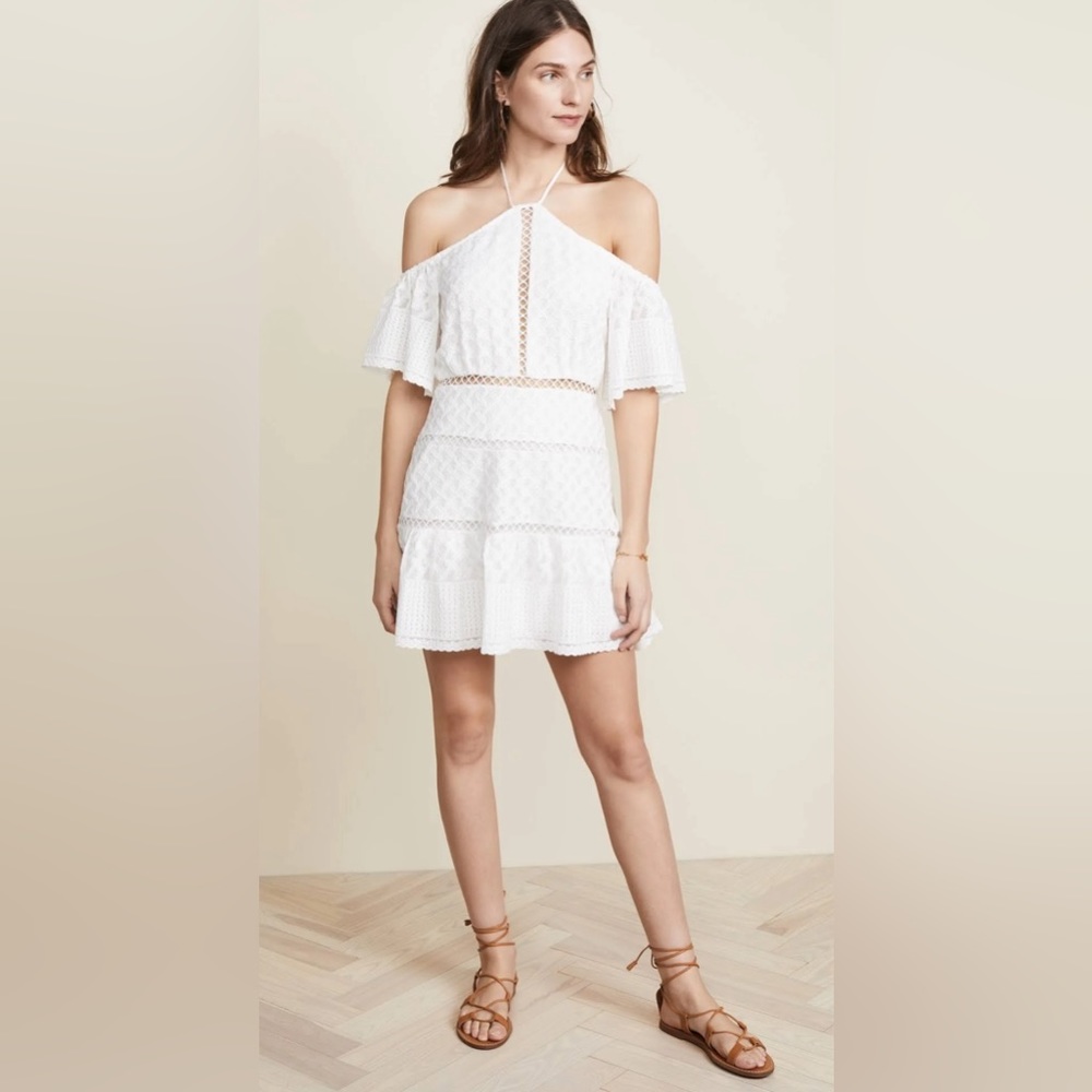 Nordstrom Red Carter White off the shoulder mini dress - small